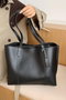 Zoozie Bags Bolsa de Hombro de Cuero PU Negro